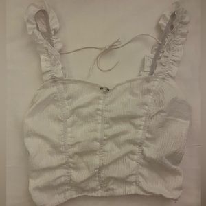 White Cider Tanktop with Rose detail